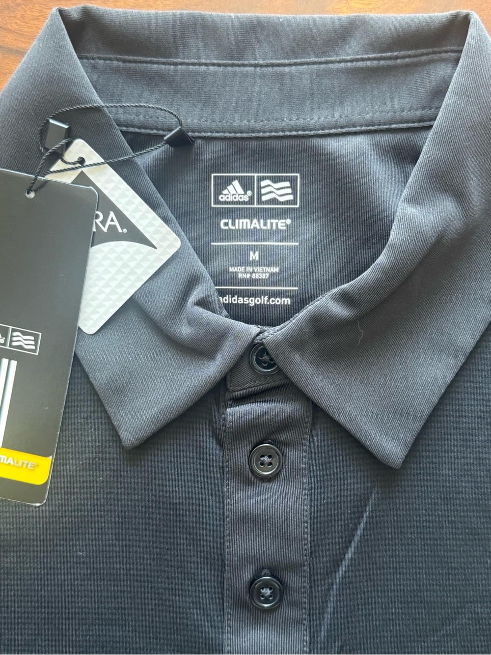 adidas ClimaLite Men’s Black Polo golf Shirt